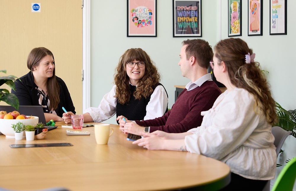 Change Accountants Tax and Operations: Four People Meeting 4
