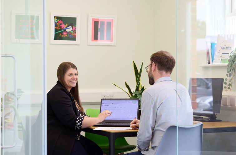 Change Accountants Software Training With Client Two People Meeting