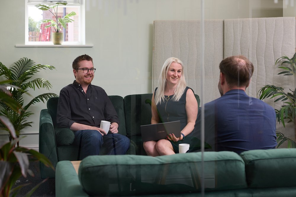 Change Accountants Senior Team with Client Three People Meeting